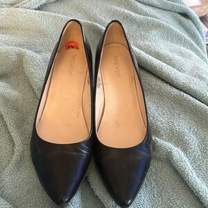 Black leather wedge - Nine West - size 9.5